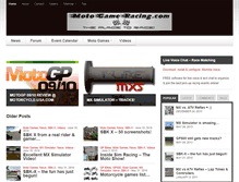 Tablet Screenshot of motogameracing.com